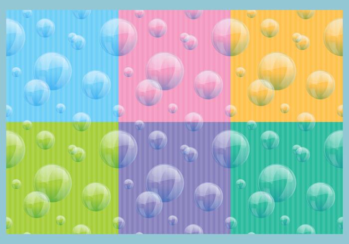 Soap Bubbles Patterns vector