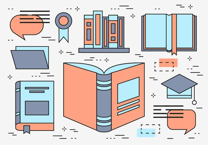 Free Flat Line Education Vector Wallpaper Free Flat Line Education Vector Wallpaper
