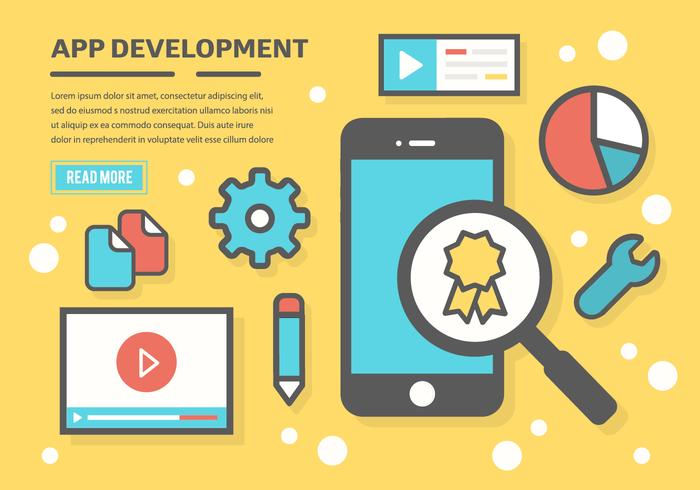 Free App Development Vector Background