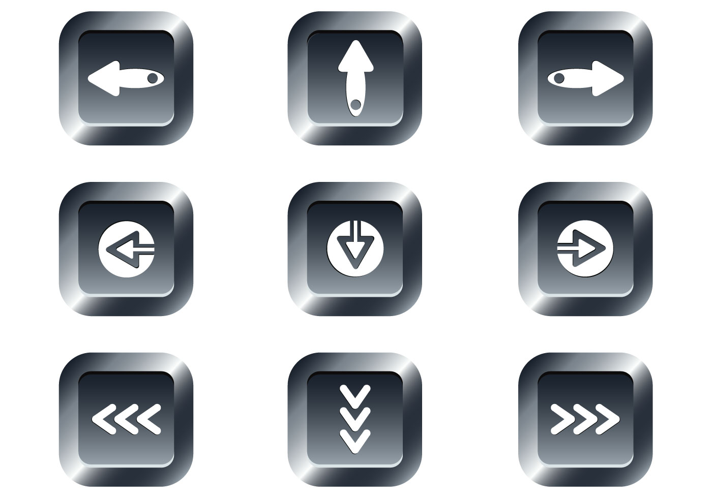Free Web Buttons Set 15 Vector 111291 - Download Free ...