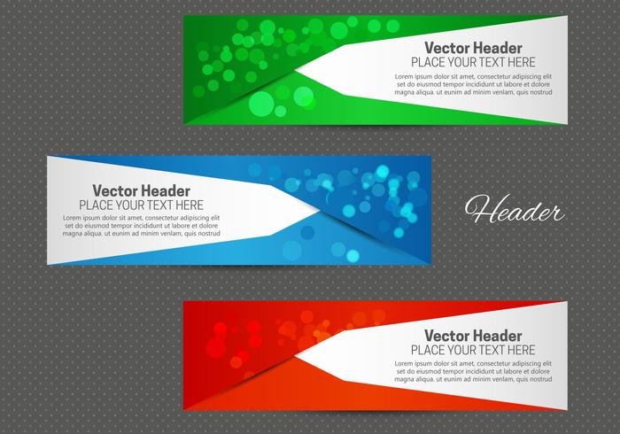 Free Abstract Header Vector