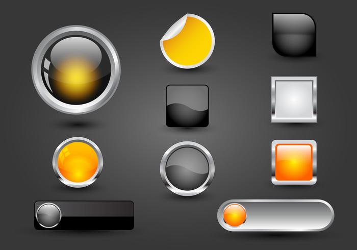 Set of colorful buttons 447334 Vector Art at Vecteezy