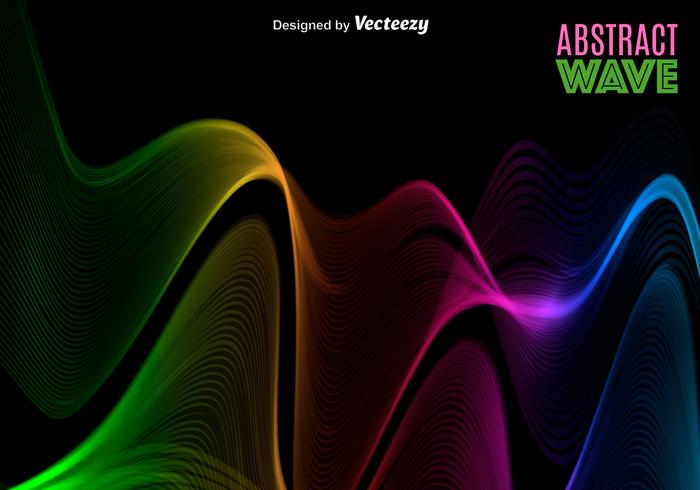 Vector Abstract Colorful SpectrumWave