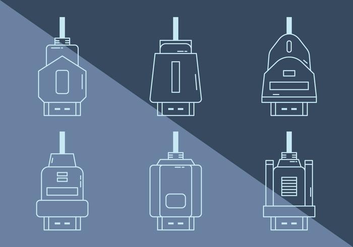 Gráfico vectorial de HDMI gratis 1 vector