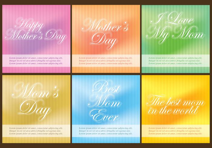 Mothers Day Templates vector