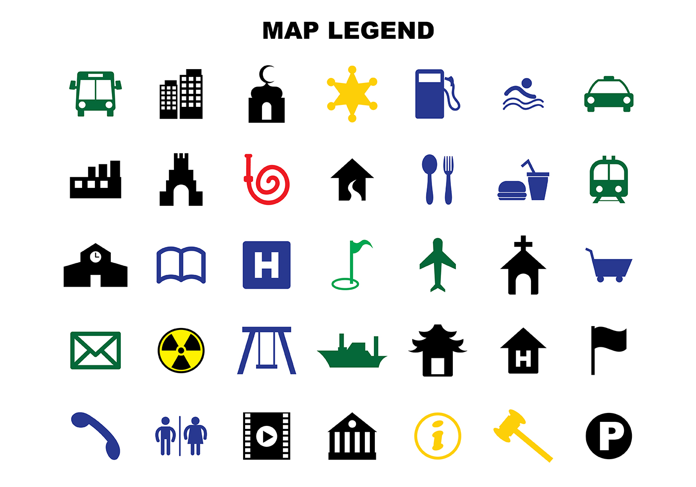 Free Map Legend Vector 111382 Vector Art At Vecteezy