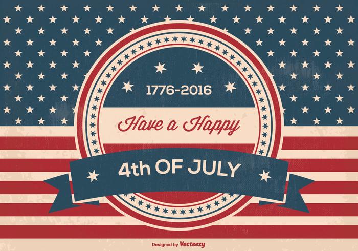 Retro Independence Day Illustration Retro Independence Day Illustration