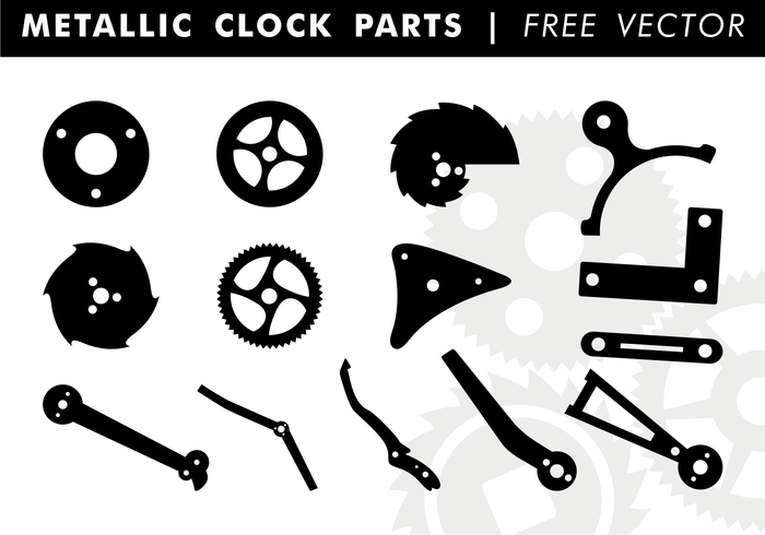 Piezas Metálicas Del Reloj Vector Libre