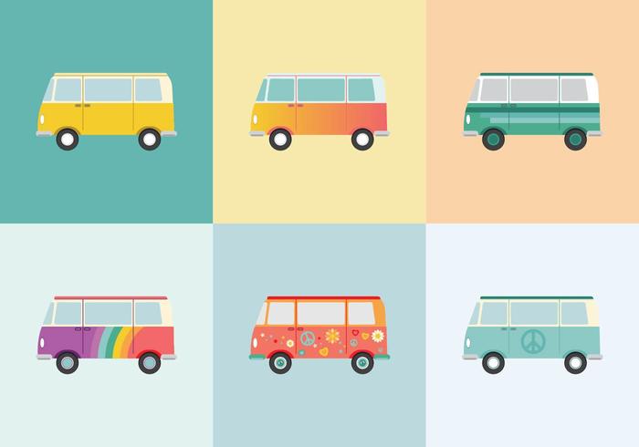 Free Hippie Bus Vectors Free Hippie Bus Vectors