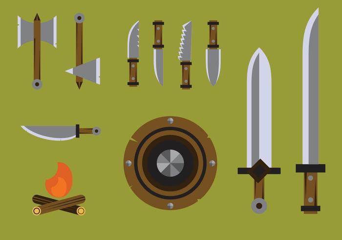 Free Barbarian Weapons Vectors