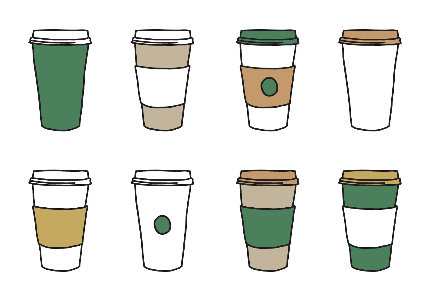 Download Coffee Sleeve Cup Vectors 111440 Vector Art at Vecteezy