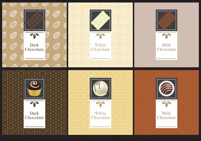 Chocolate Labels vector