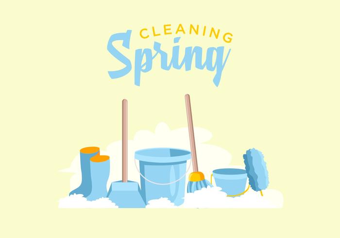 FREE SPRING CLEANING VECTOR