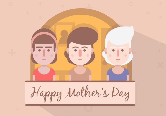 VECTOR LIBRE DEL DÍA DE MADRES