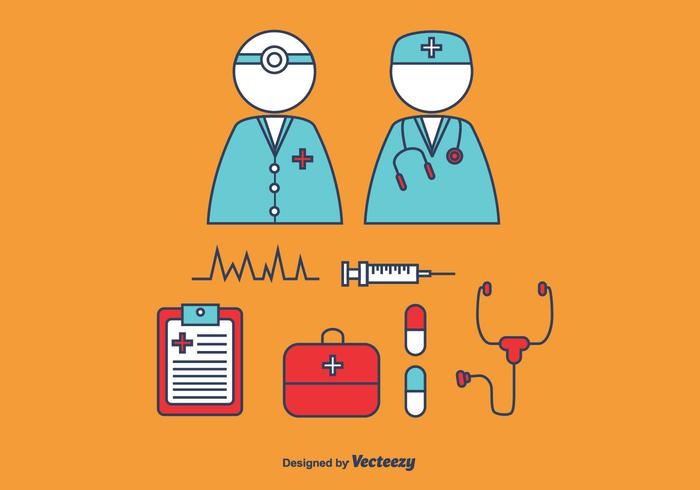 Doctor and Nurse Vector Set Doctor and Nurse Vector Set