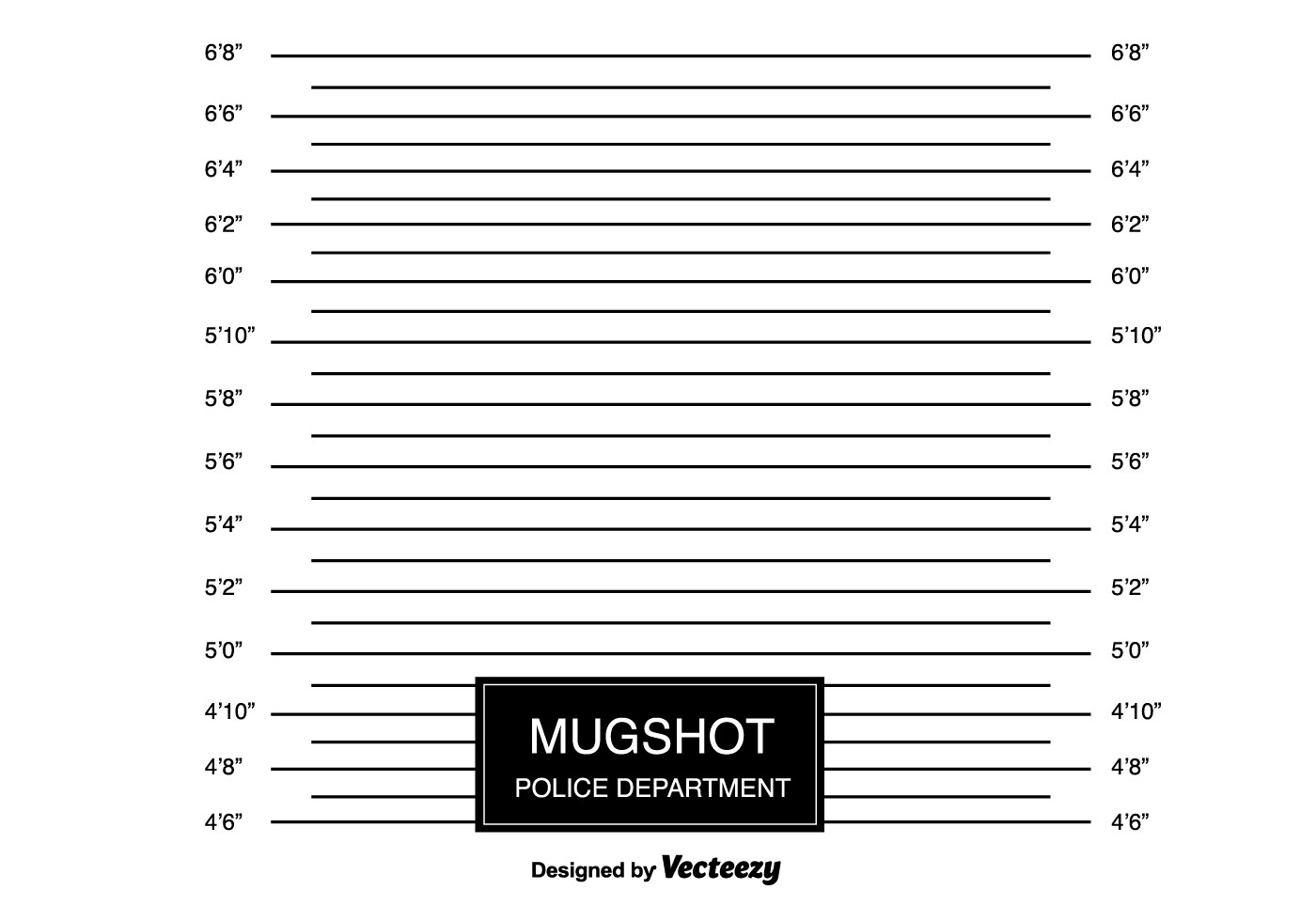 Free Printable Mugshot Sign Template Printable Templates
