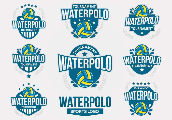 Vector libre del water polo