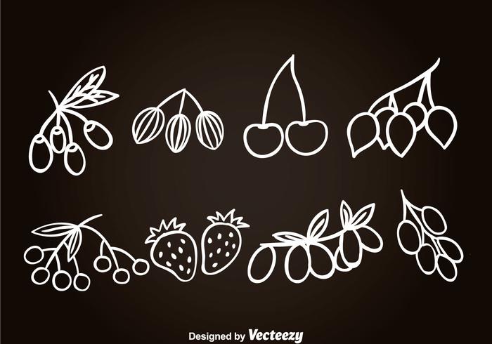 Barries Hand Drawn Icons vector