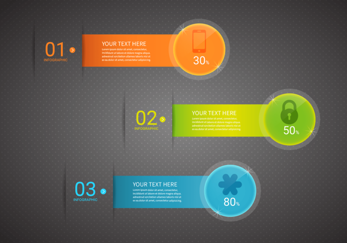 Customizable Bright Infographics Vector