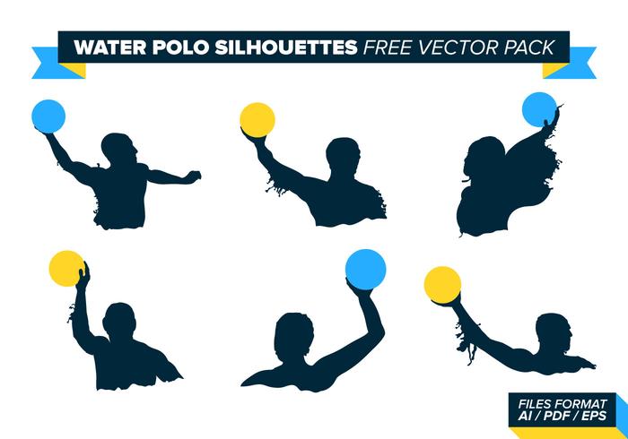 Water Polo Silhouettes Free Vector Pack Water Polo Silhouettes Free Vector Pack