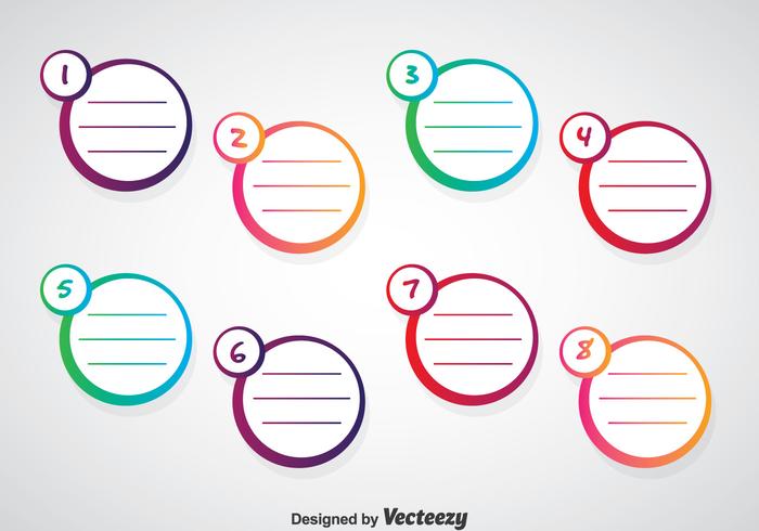 Puntos Bulet Con Vector Nota