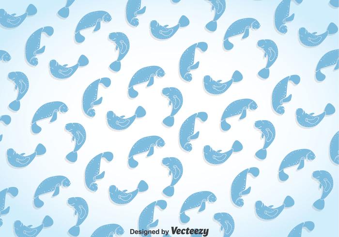 Manatee Background vector
