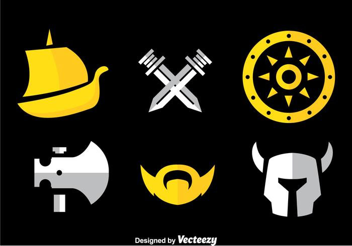 Iconos De Los Bárbaros vector