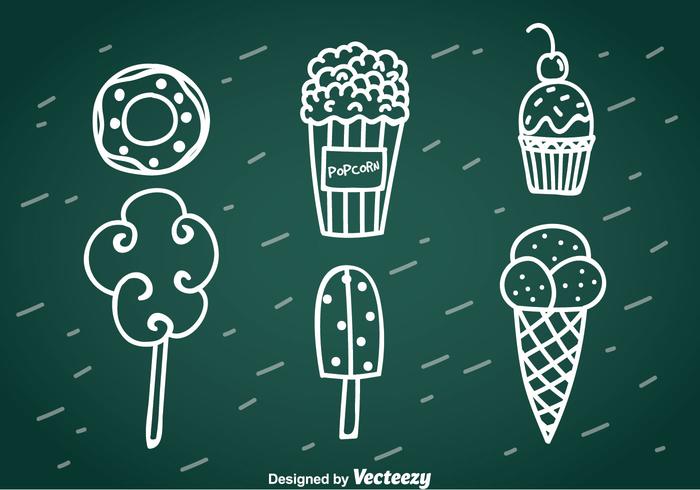 Sweet Snack Hand Drawn Vector