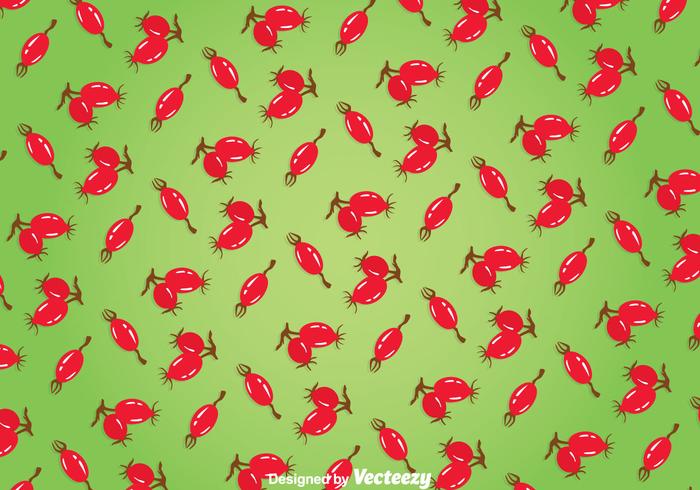 Rosehip Green Background vector