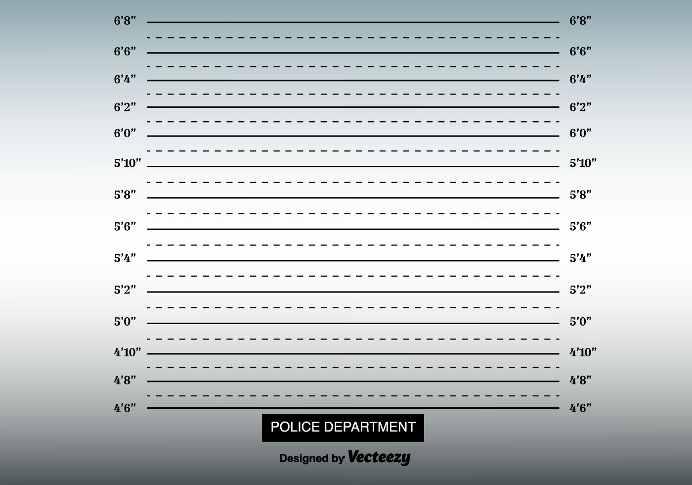 Mugshot Sign Template