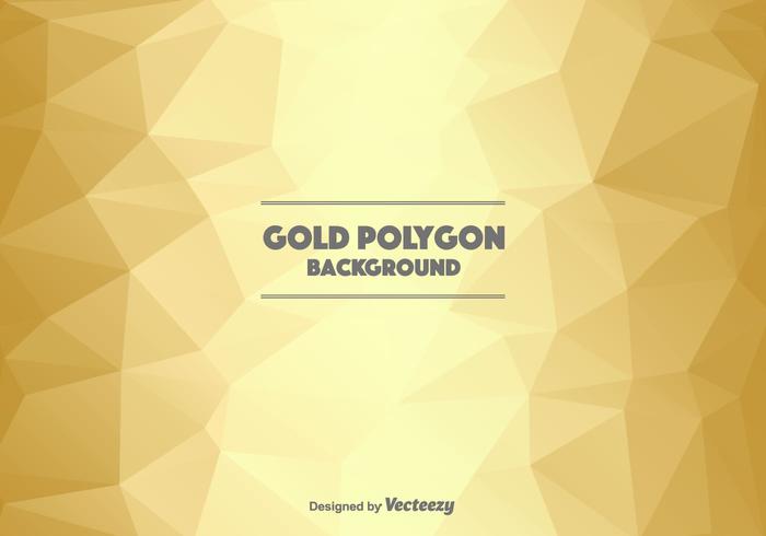 Gold Polygonal Background vector