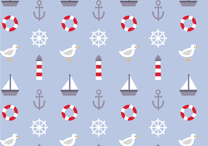 Free Nautical Pattern Vector