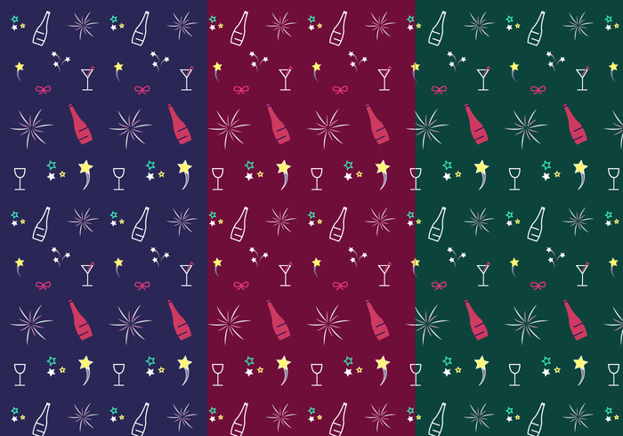 Free New Years Pattern Vector