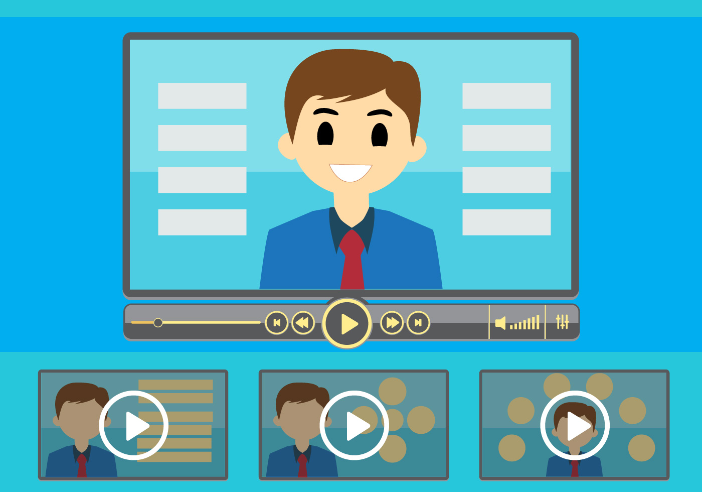 Vector Illustration of Webinar 111650 Vector Art at Vecteezy