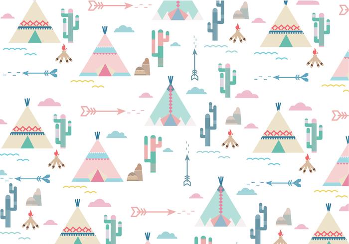 Teepee Pattern vector Teepee Pattern vector