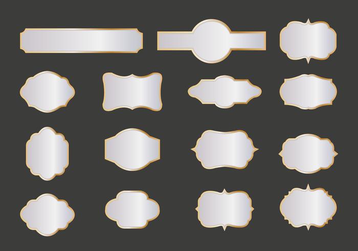 Free Silver and Gold Labels Vector 111684 Vector Art at Vecteezy