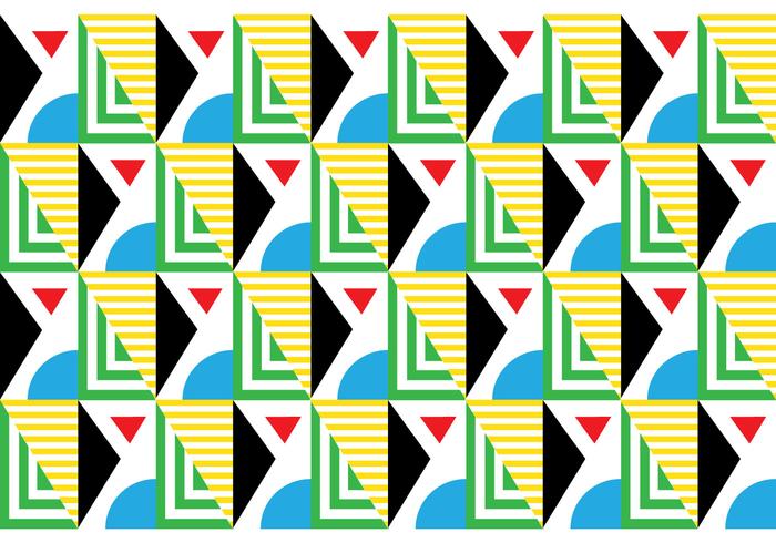 Seamless Retro Bauhaus vector