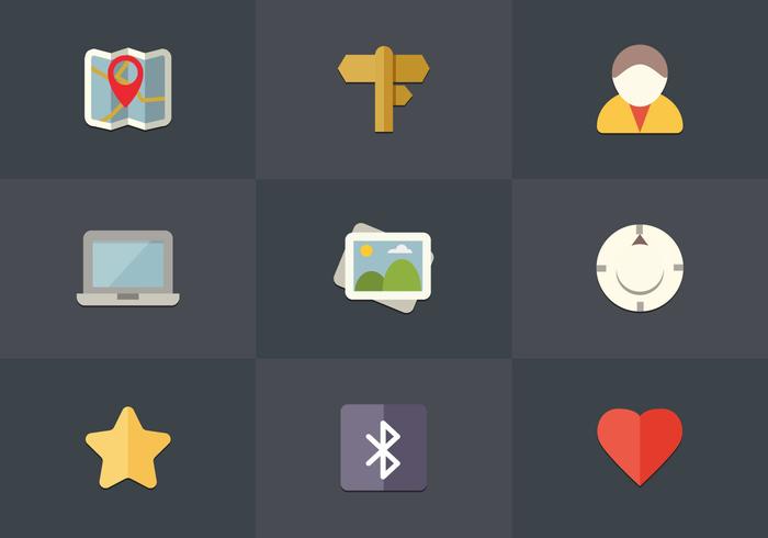 Free Flat Icon Set 05 Vector Free Flat Icon Set 05 Vector