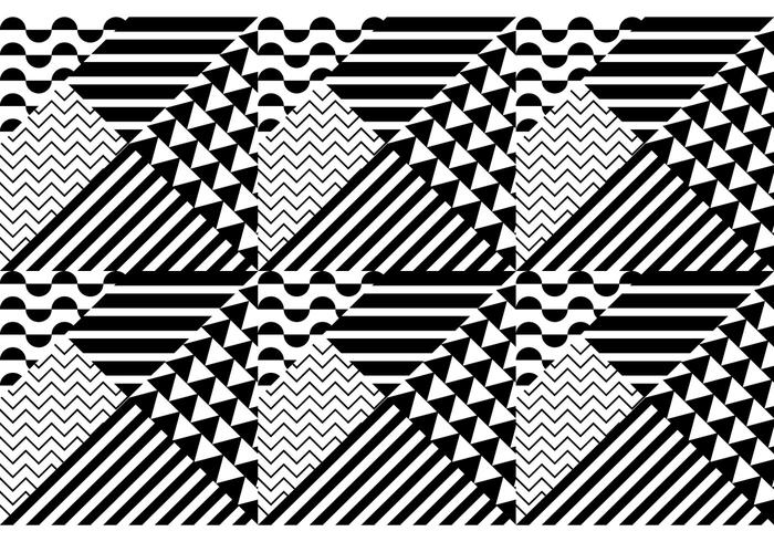 Seamless Pattern Bauhaus vector