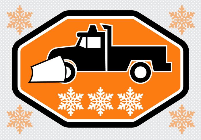 Free Snow Plow Truck Vector