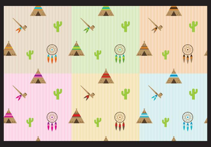 Native American Patterns vector