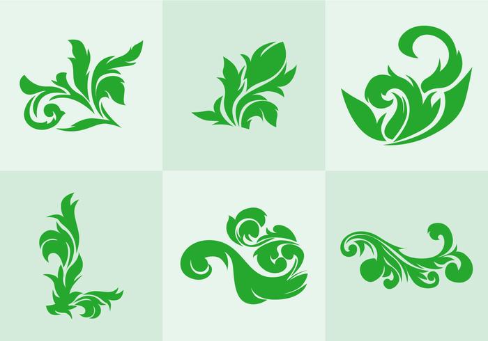 Green Acanthus Vector Green Acanthus Vector
