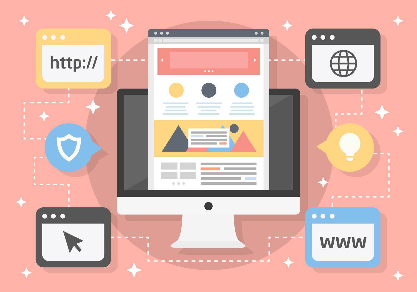 Free Flat Web User Interface Vector Background 111828 Vector Art at ...