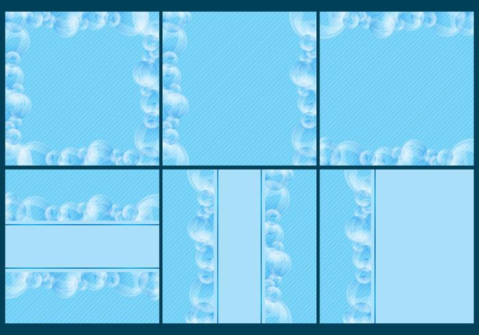 Soap Suds Templates vector
