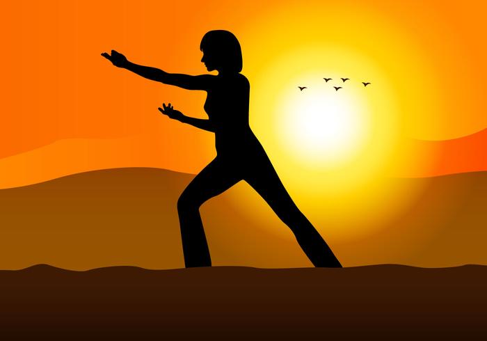 Free Taichi Woman Vector