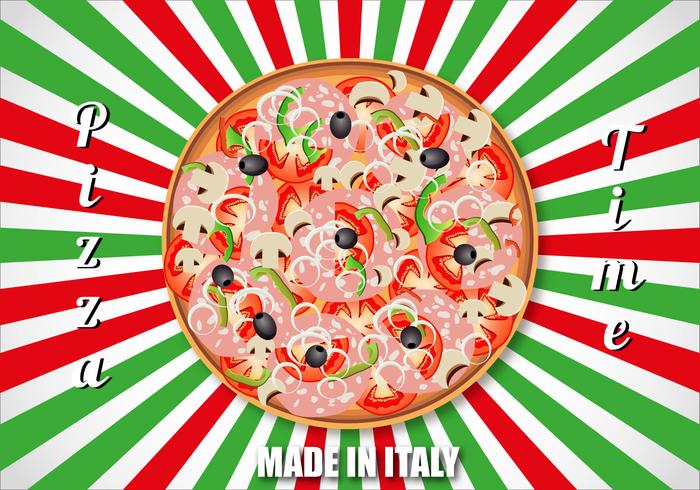 Free Pizza Concept Vector Free Pizza Concept Vector