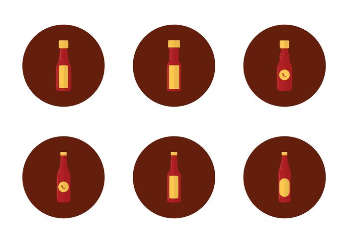 Free Hot Sauce Bottle Icon vector