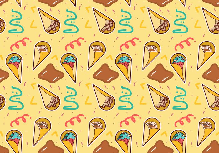 Free Crepes Pattern 4 vector