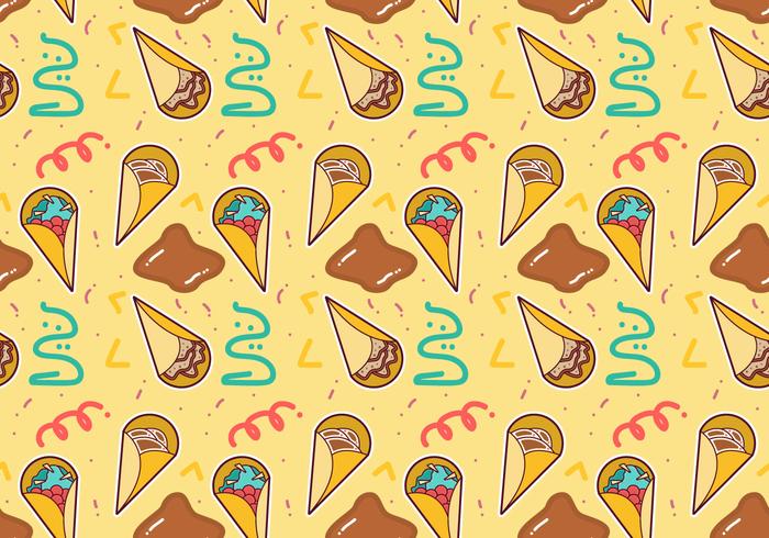 Free Crepes Pattern 4 vector