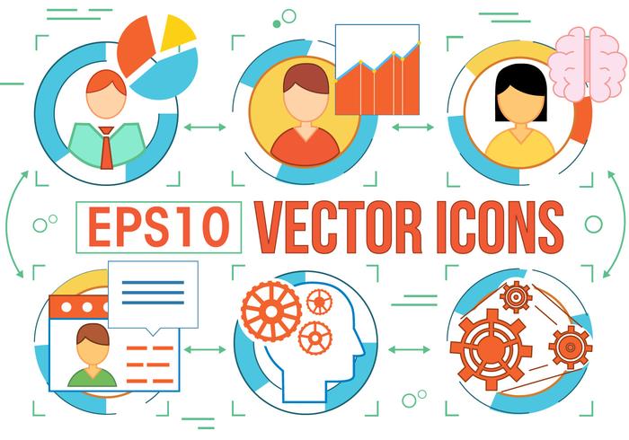 Usuarios libres y otros iconos del vector